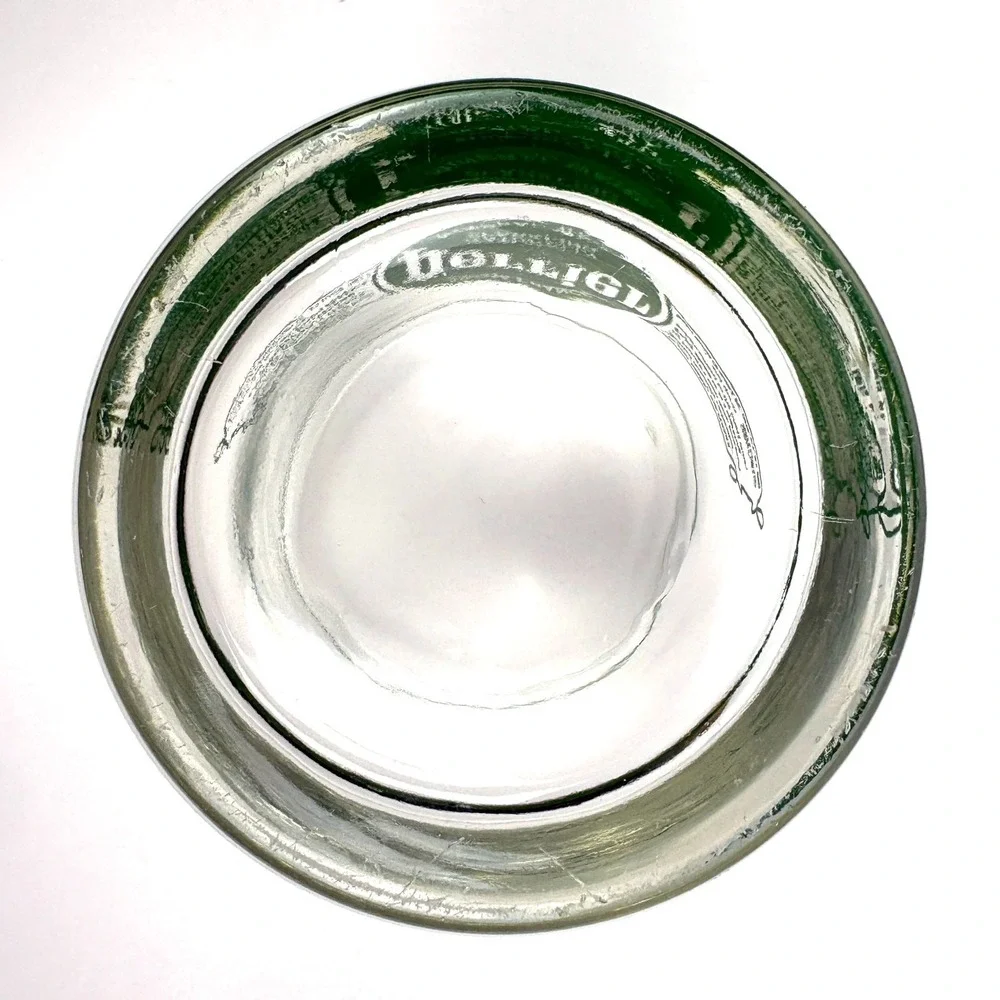 VTG 80s Perrier Tumbler Glass Sparkling Mineral Water C'est Fou Retro Advertisng